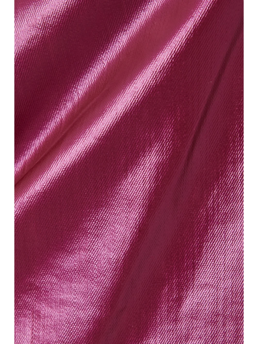 Close-up detail of the Rick Owens One-shoulder Coated Cotton-blend Maxi Dress