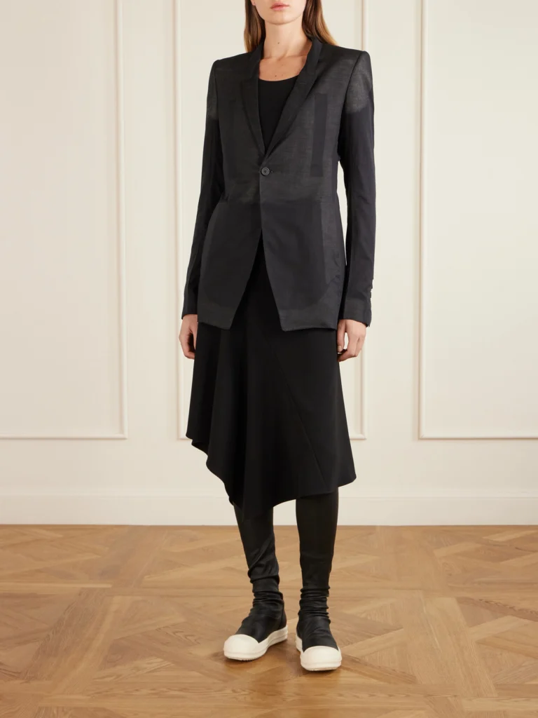 Rick Owens Paneled Cotton Blazer