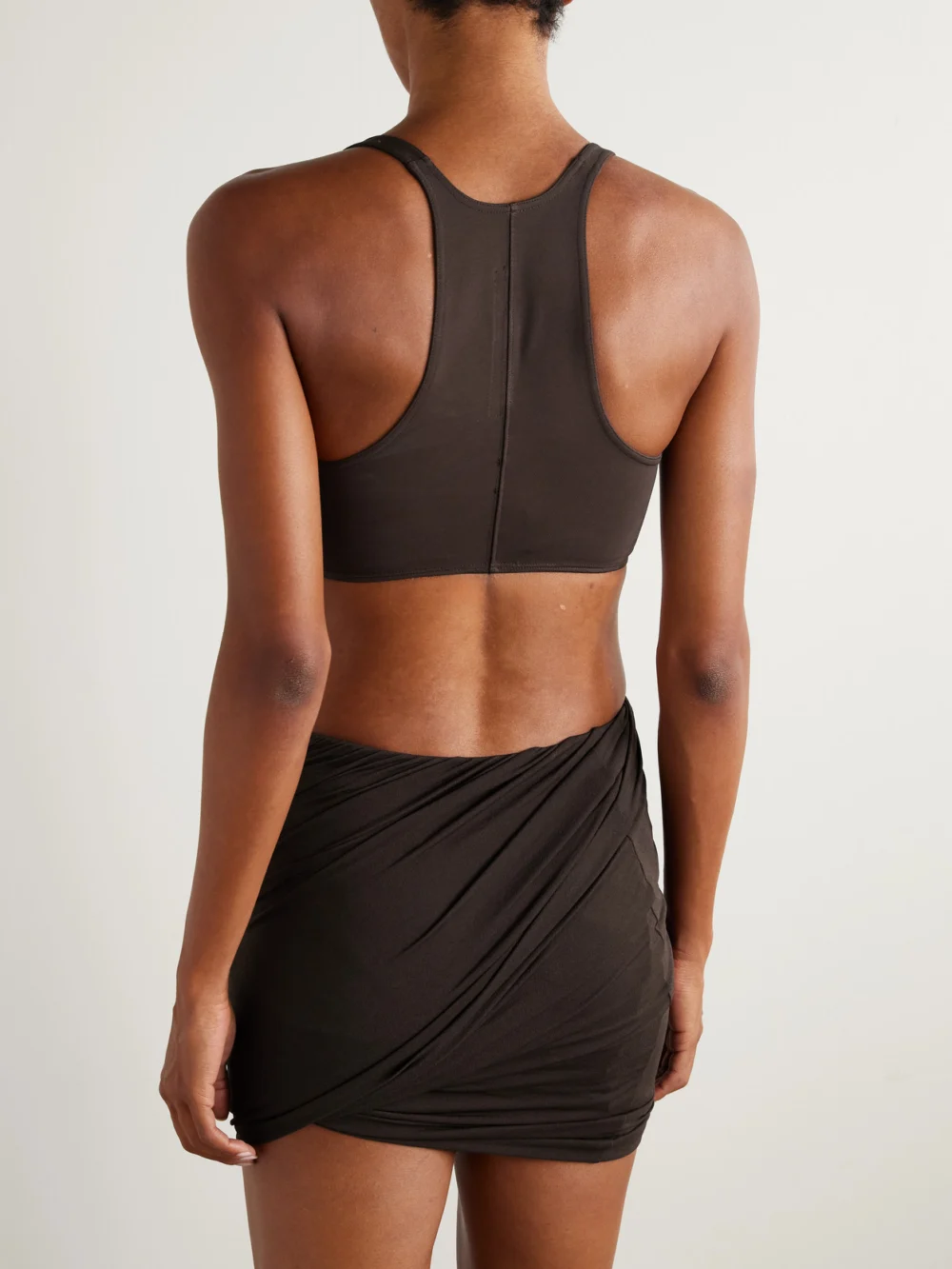 Back view of the Rick Owens Stretch-jersey Bralette