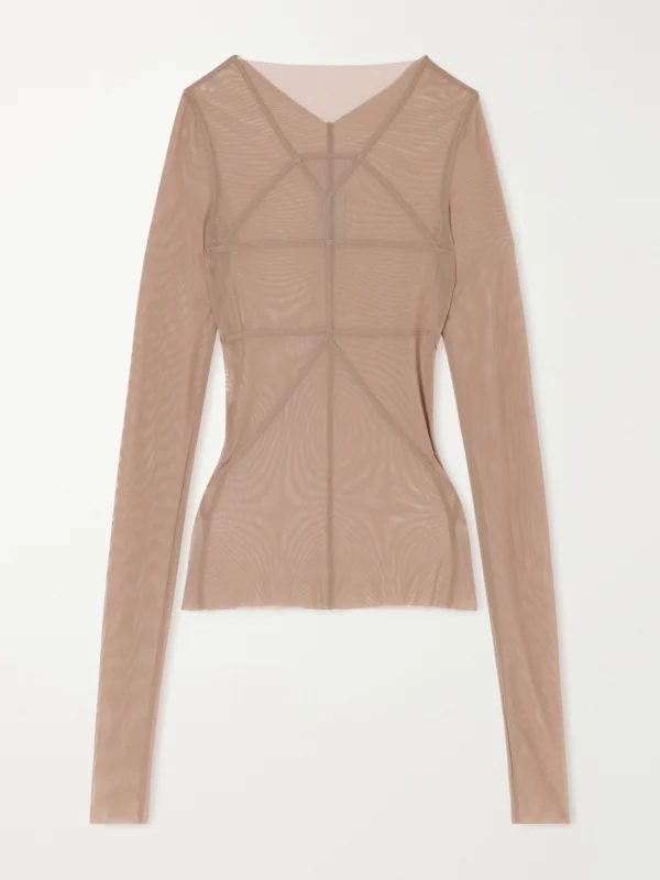 Rick Owens Stretch-tulle T-shirt