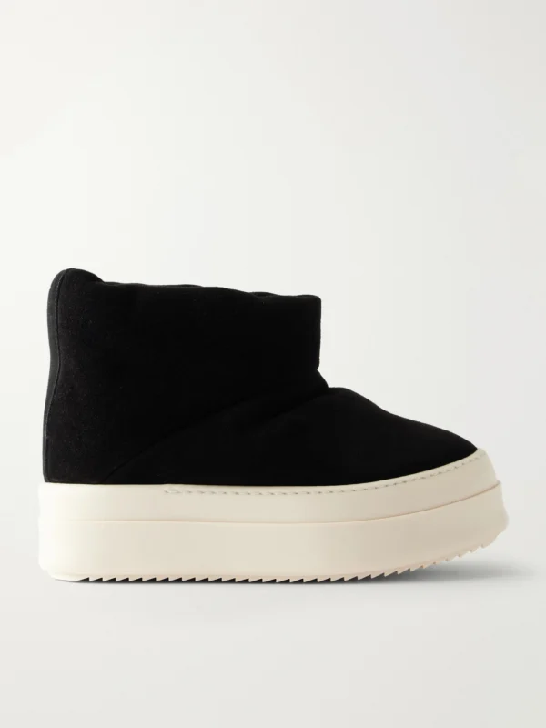 Rick Owens Suede Platform Sneakers