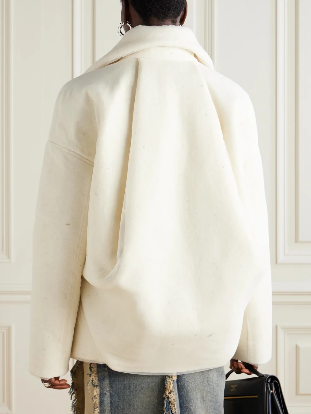 Back view of the Rick Owens Wool Jacket