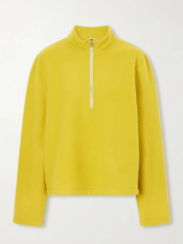 Rier City Virgin Wool-fleece Half-zip Sweater