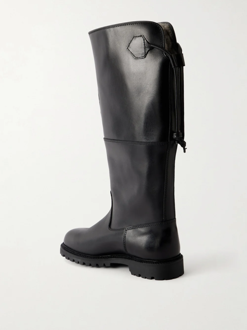 Back view of the Rier Forest Leather Knee Boots