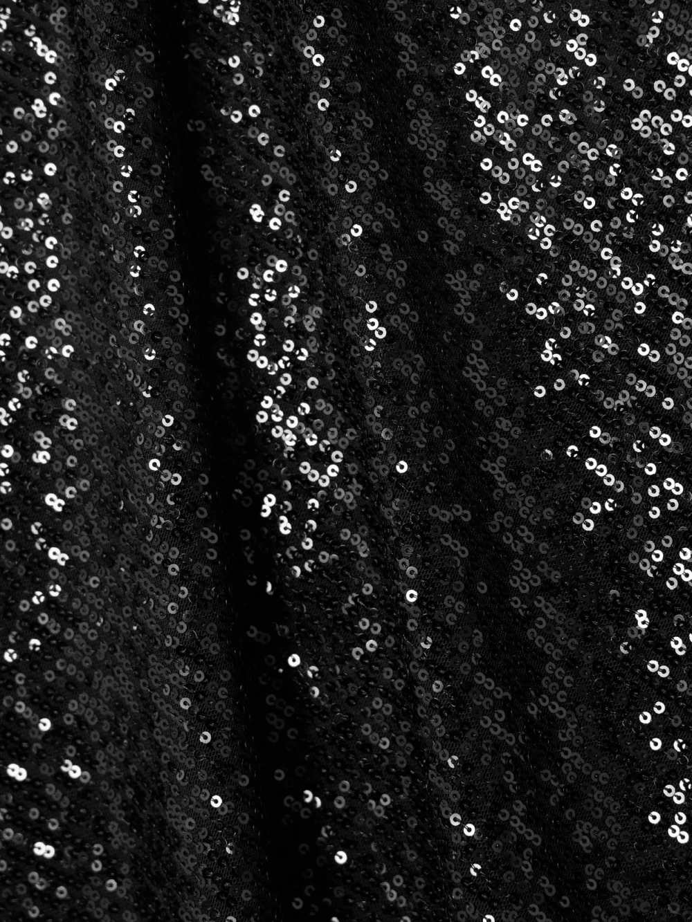Close-up detail of the Rixo Harlan Lace-trimmed Sequined Tulle Halterneck Midi Dress