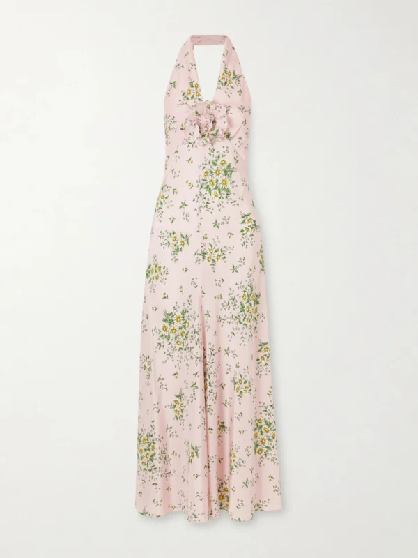 Rodarte Floral-print Silk-crepe Midi Dress