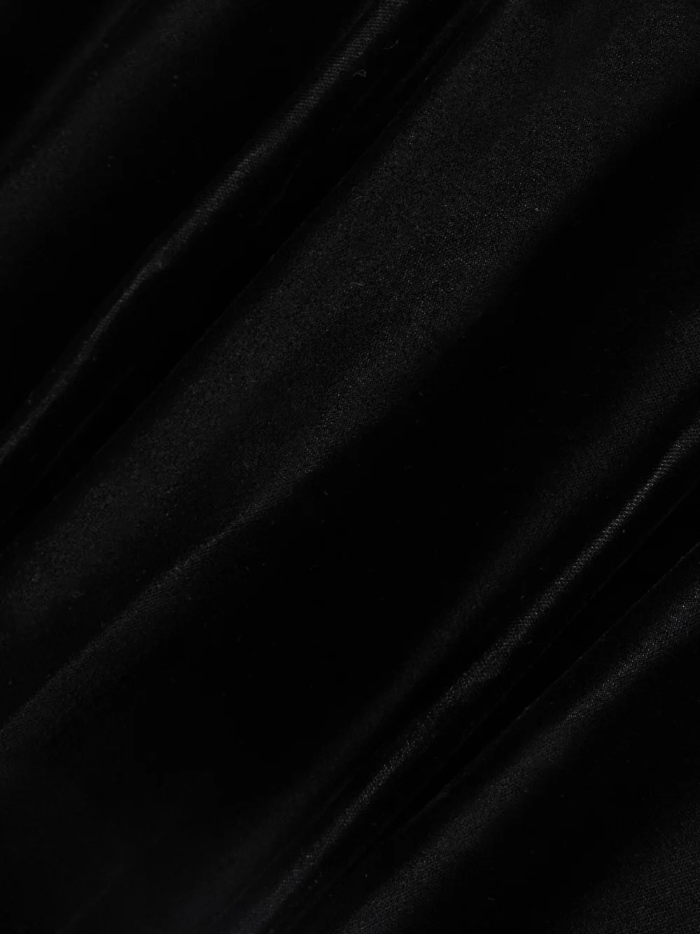 Close-up detail of the Rodarte Lace-trimmed Velvet Midi Dress