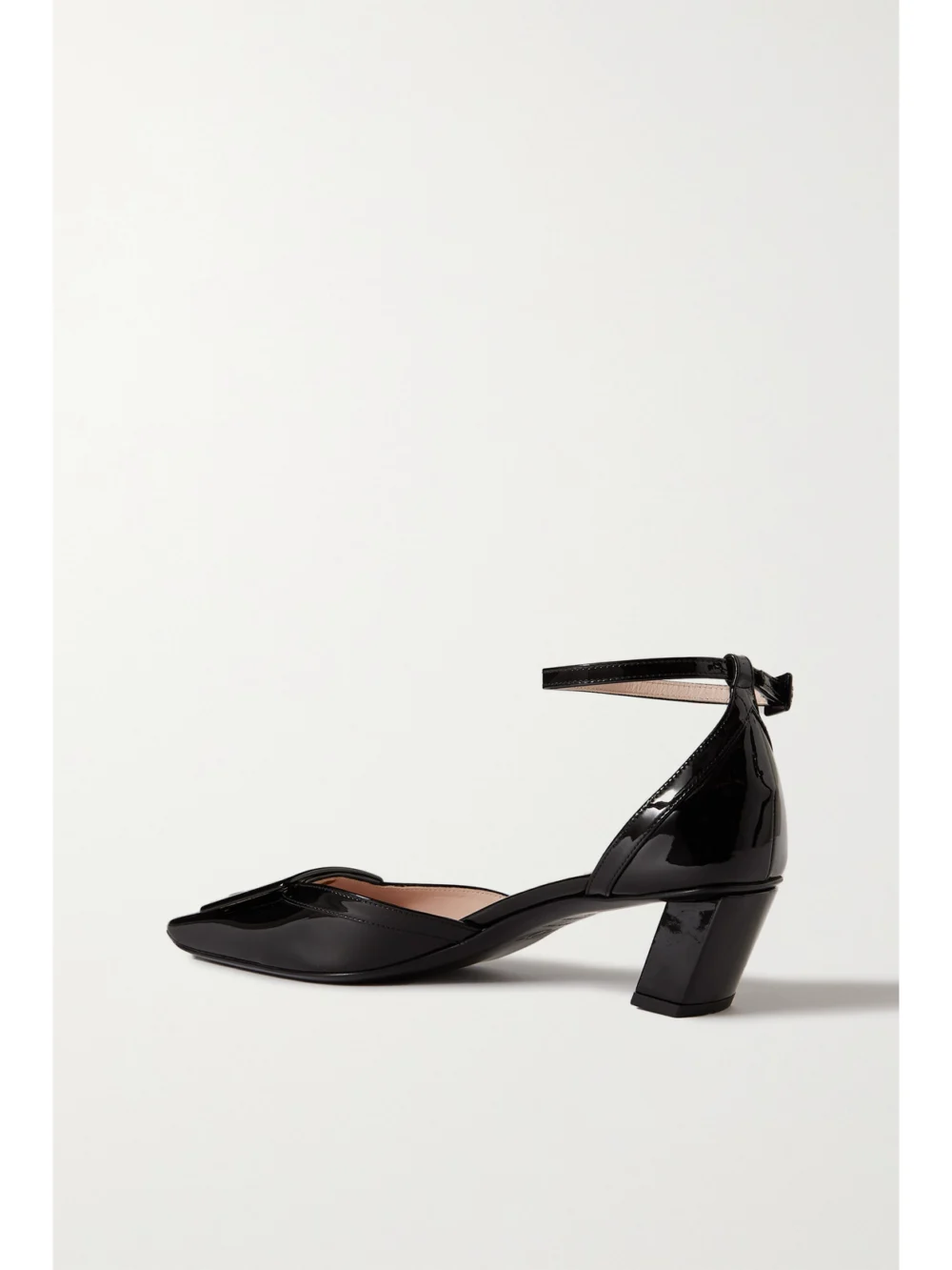 Back view of the Roger Vivier Belle Vivier 45 Patent-leather Pumps