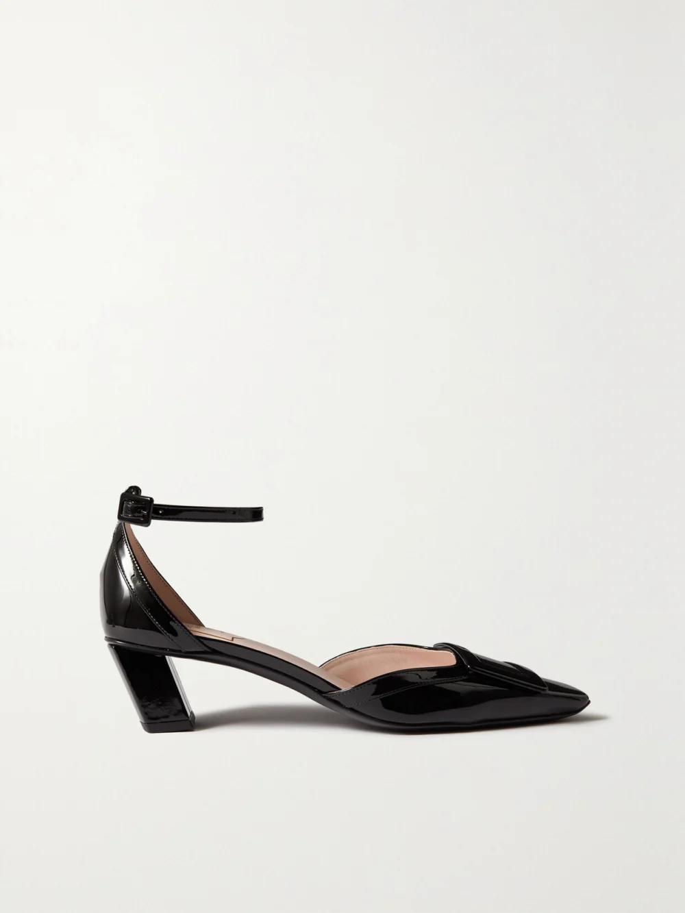 Roger Vivier Belle Vivier 45 Patent-leather Pumps in black