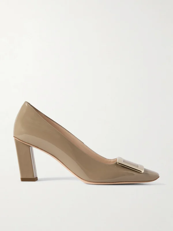 Roger Vivier Belle Vivier 75 Buckled Patent-leather Pumps