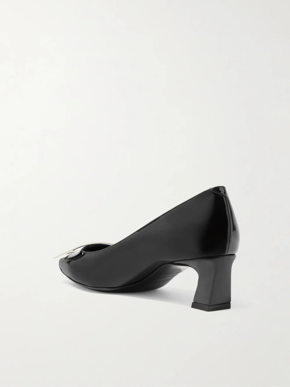 Back view of the Roger Vivier Decollete Trompette 45 Patent-leather Pumps