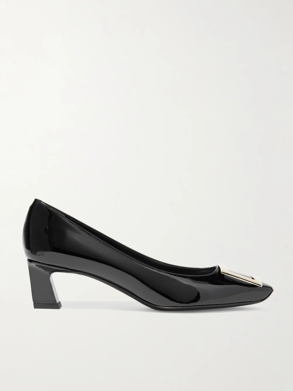 Roger Vivier Decollete Trompette 45 Patent-leather Pumps in black