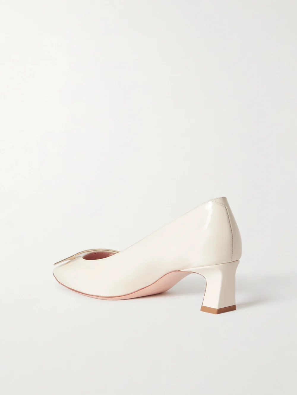 Back view of the Roger Vivier Decollete Trompette 45 Patent-leather Pumps