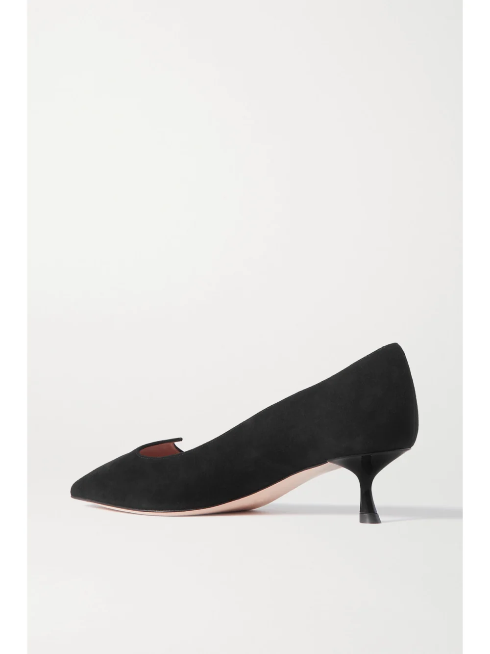 Back view of the Roger Vivier I Love Vivier 45 Suede Pumps