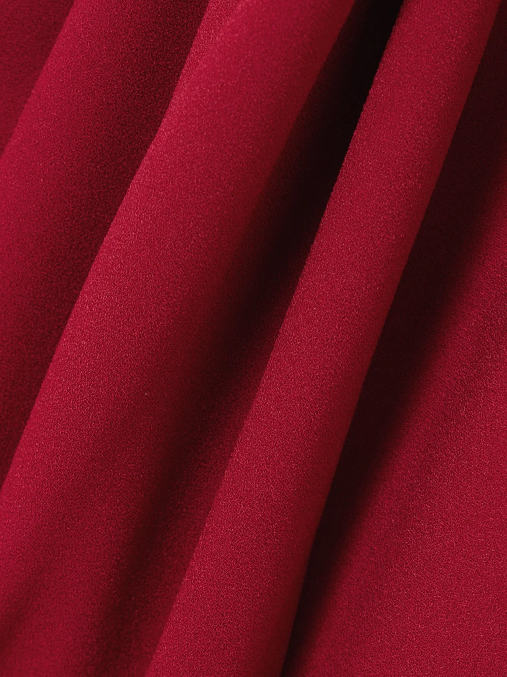 Close-up detail of the Roksanda Elham Draped Crepe Midi Dress