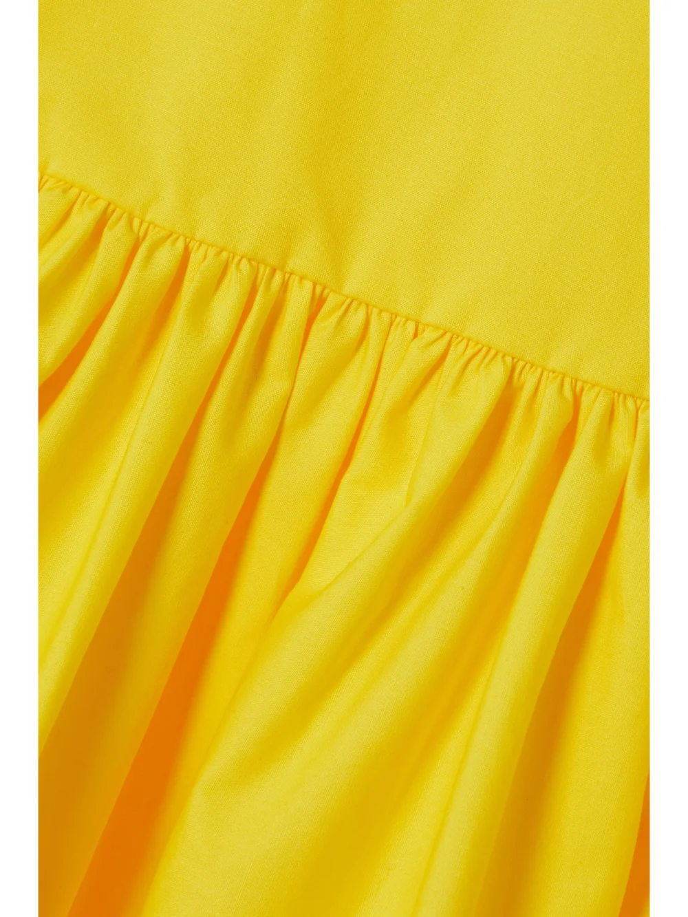 Close-up detail of the Roksanda Ysme Ruffled Cotton Peplum Top
