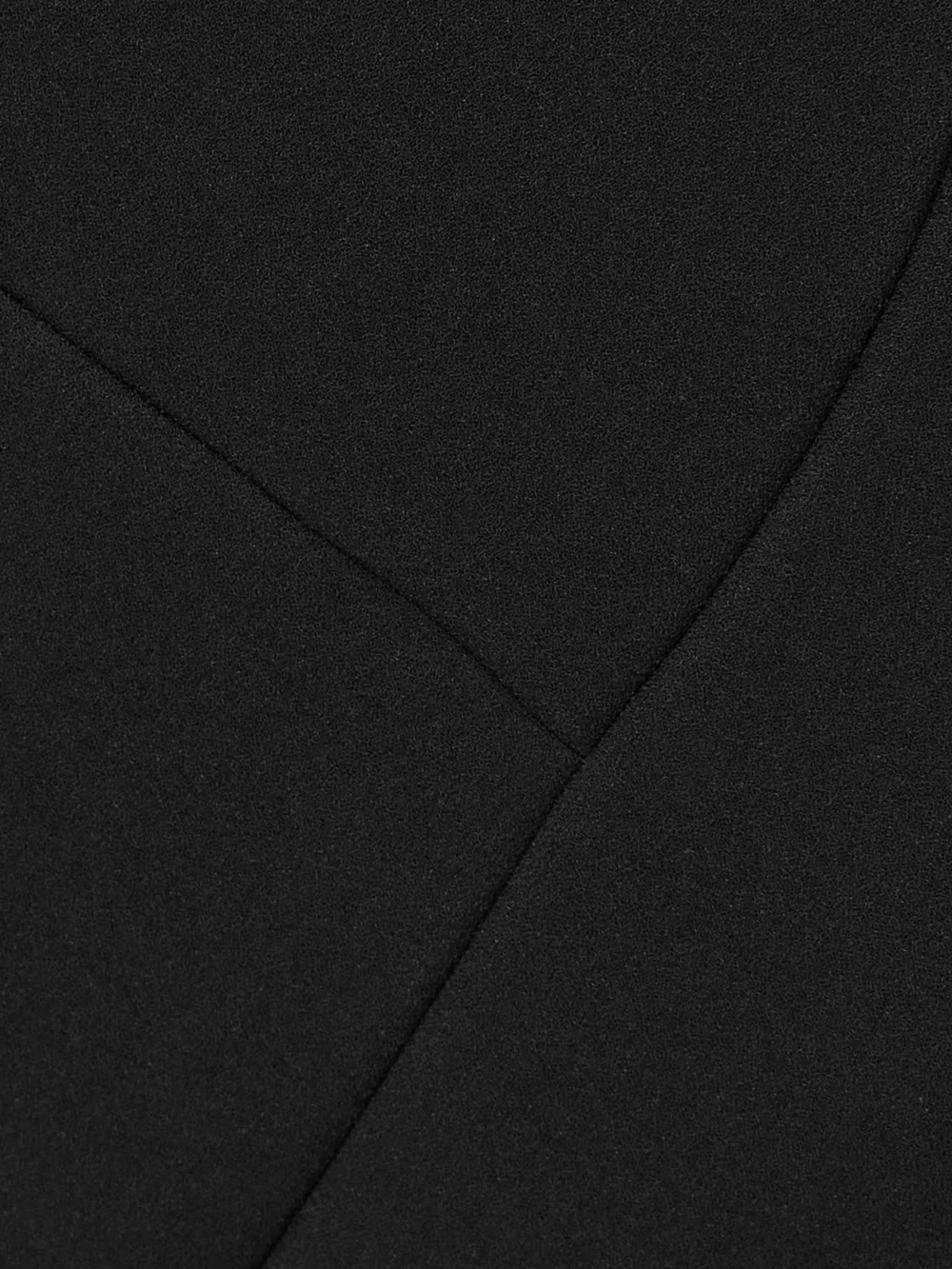 Close-up detail of the Roksanda Zahrah One-sleeve Crepe Midi Dress
