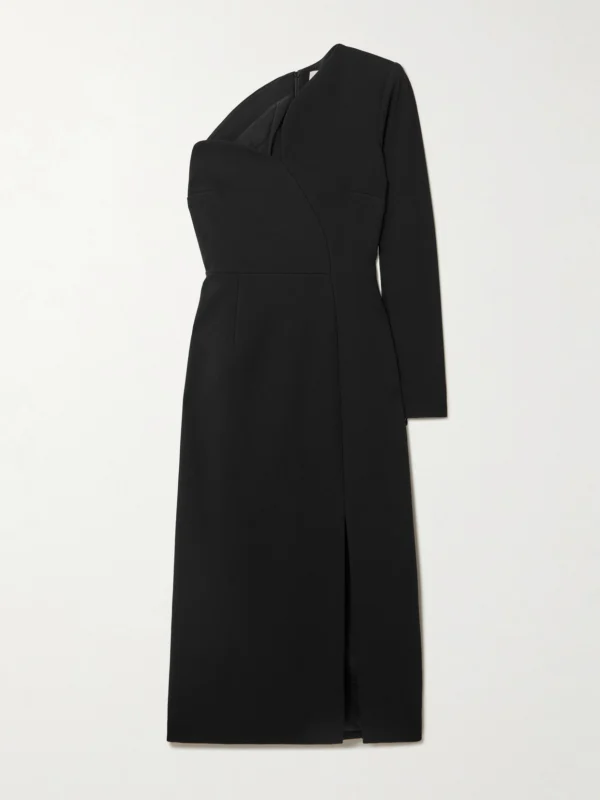 Roksanda Zahrah One-sleeve Crepe Midi Dress