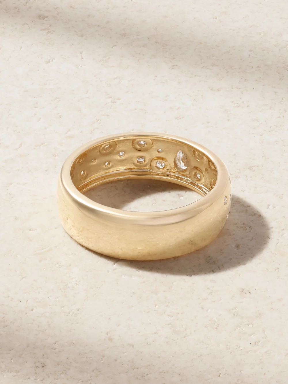 Back view of the Roxanne First Cigar Constellation 14-karat Gold and Diamond Ring