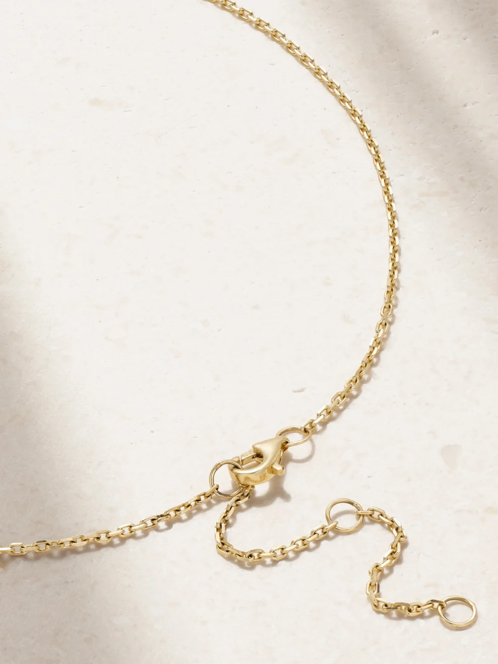Back view of the Roxanne First Cupcake 14-karat Gold Diamond Necklace