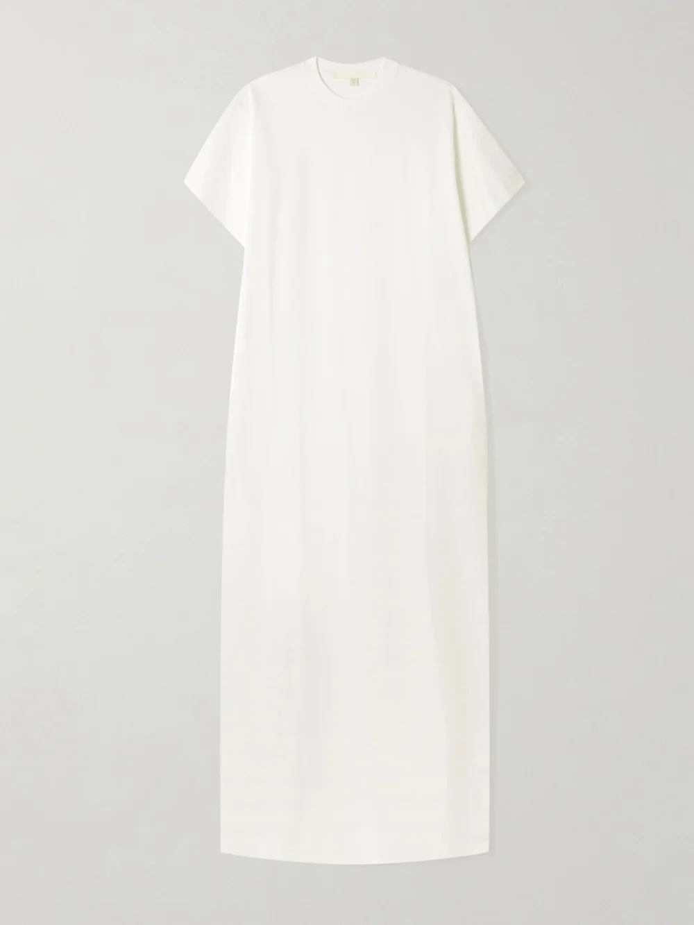 Rùadh Braun Embroidered Organic Cotton-jersey Maxi Dress in white