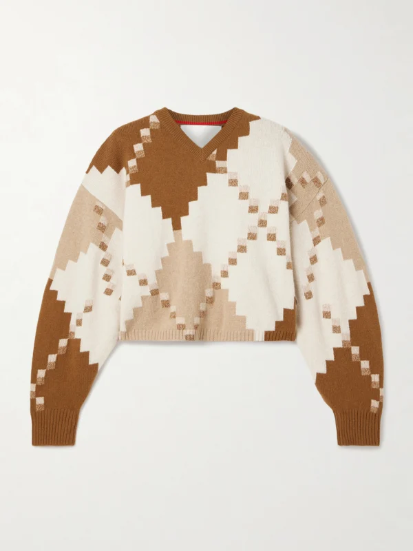 Rùadh The Ava Jacquard-knit Wool Sweater