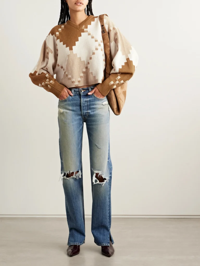 Rùadh The Ava Jacquard-knit Wool Sweater