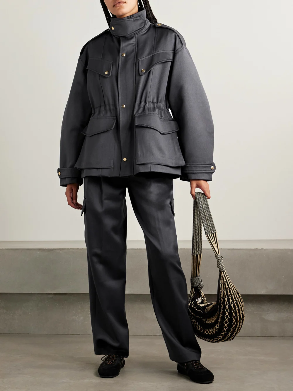 Rùadh The Mackenzie Wool Jacket, worn by a model