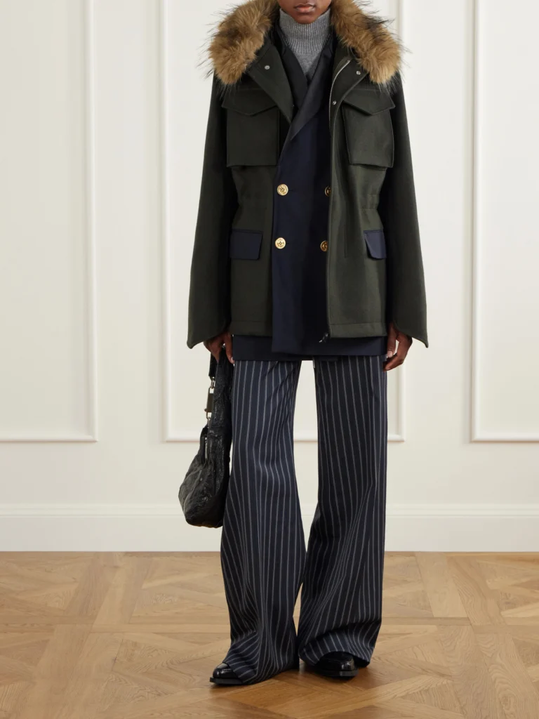 Sacai Layered Wool Coat