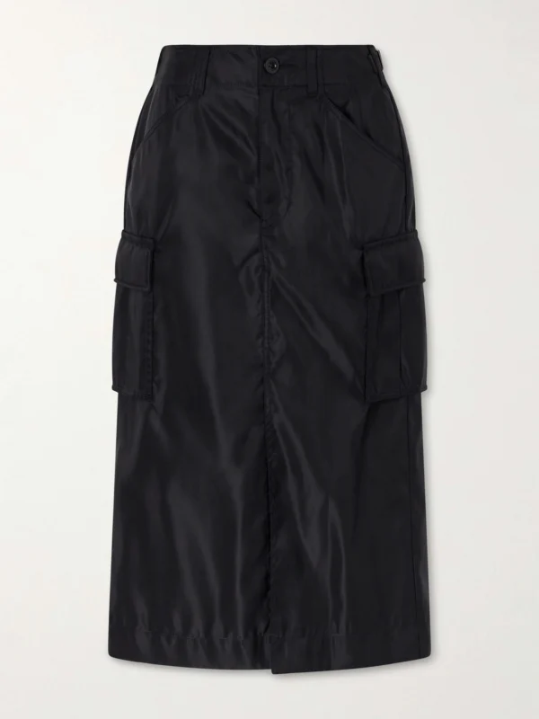 Sacai Padded Twill Midi Skirt