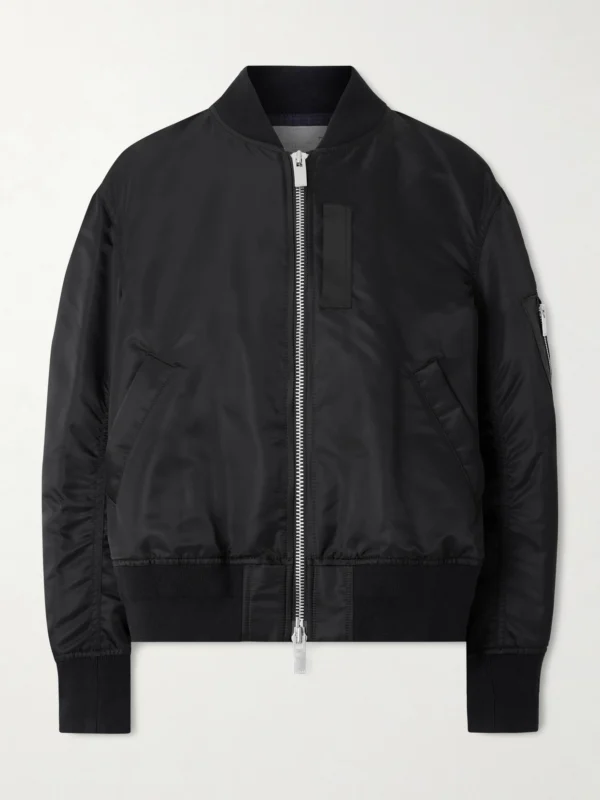 Sacai Pleated Padded Shell Bomber Jacket
