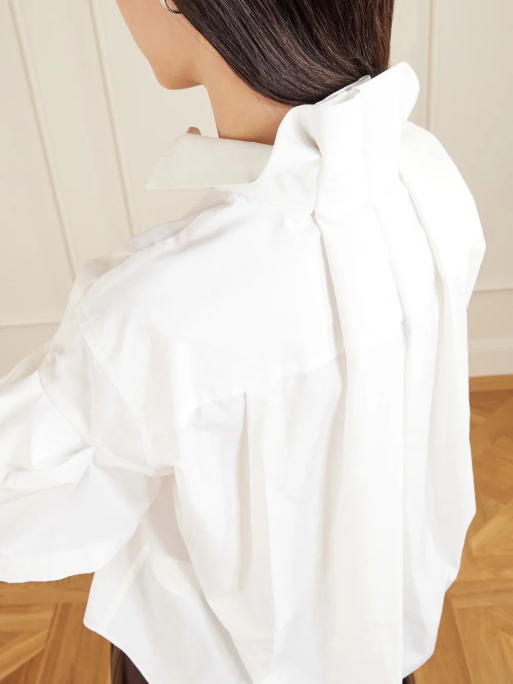 Close-up detail of the Sacai Poplin Shirt