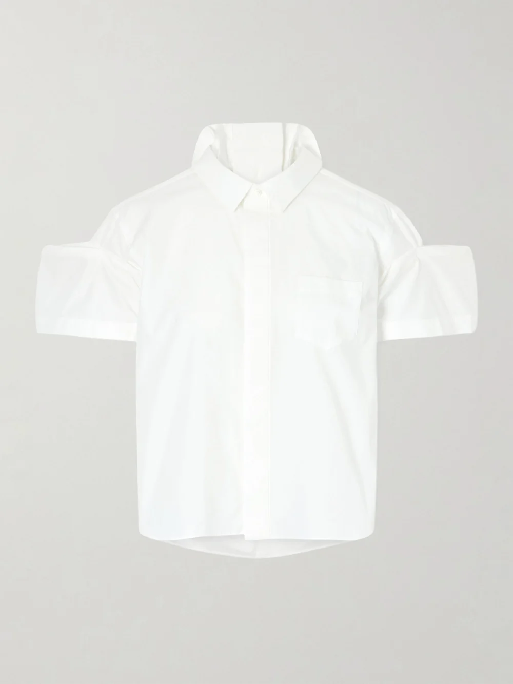 Sacai Poplin Shirt in off-white