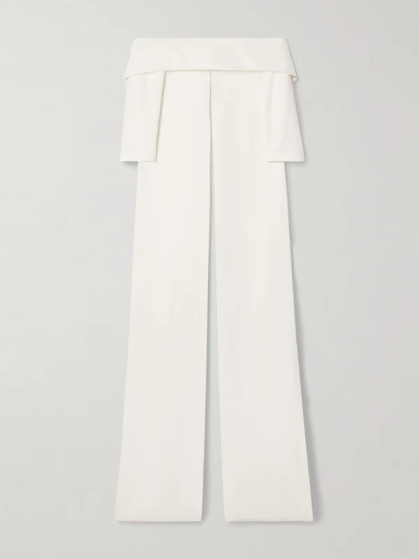 Safiyaa Bellara Off-the-shoulder Crepe Cape