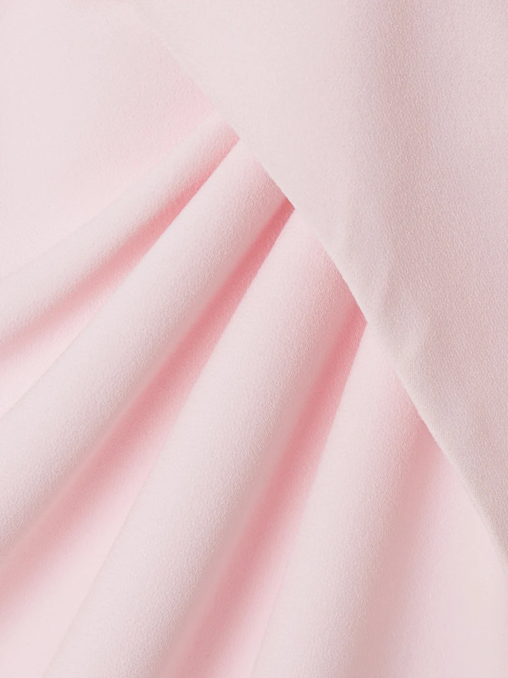 Close-up detail of the Safiyaa Craina Draped Crepe Midi Dress