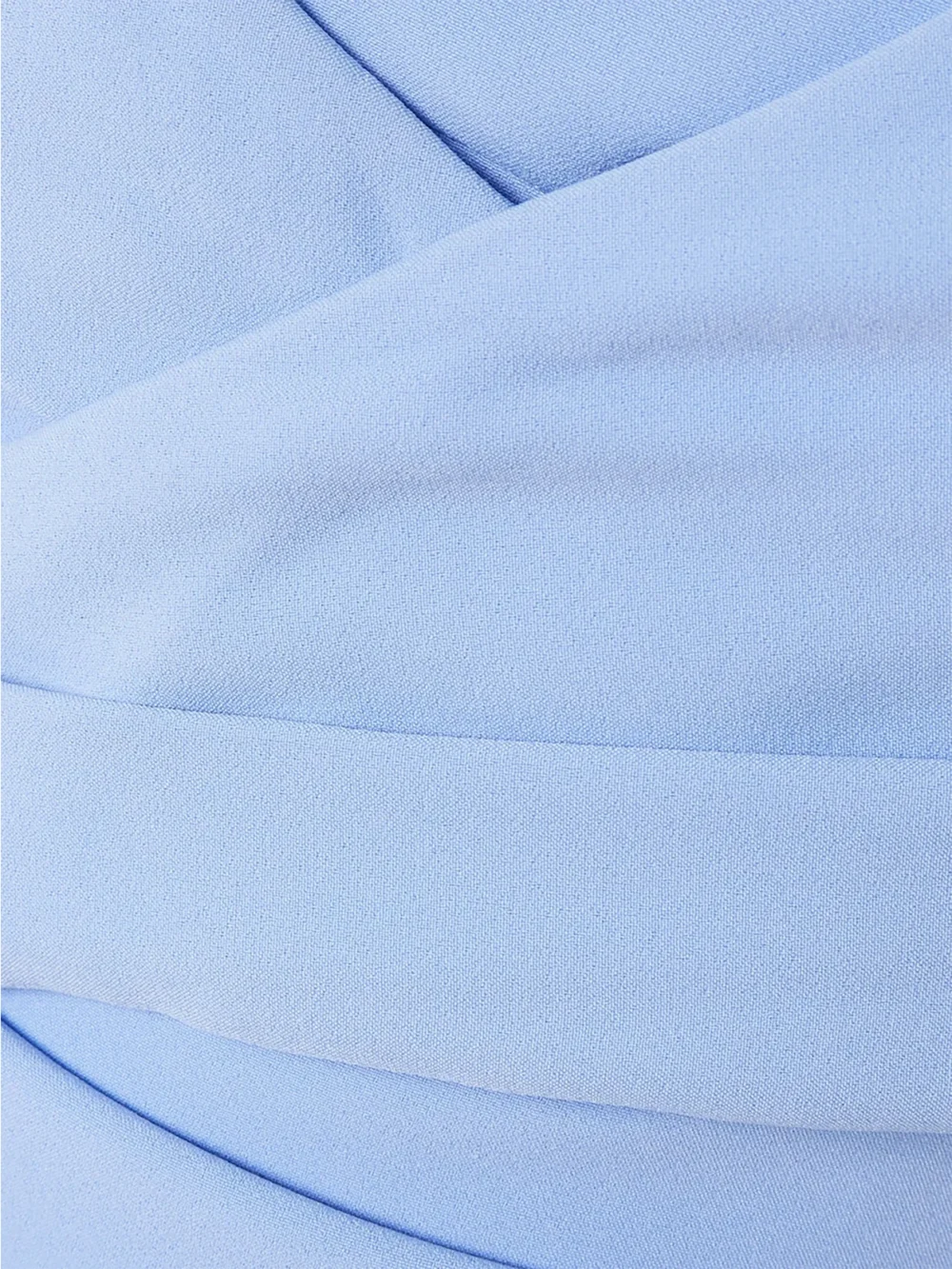 Close-up detail of the Safiyaa Iana Off-the-shoulder Draped Crepe Midi Dress