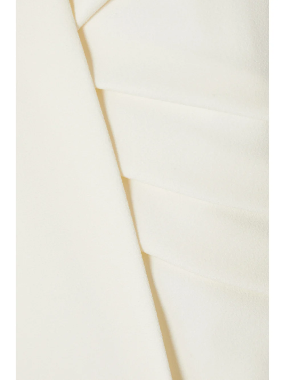 Close-up detail of the Safiyaa Layered Strapless Crepe Jumpsuit