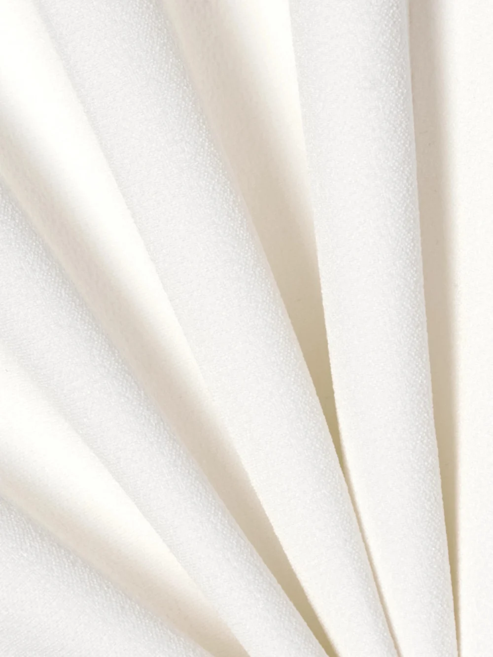 Close-up detail of the Safiyaa Mari Pleated Stretch-crepe Flared Pants