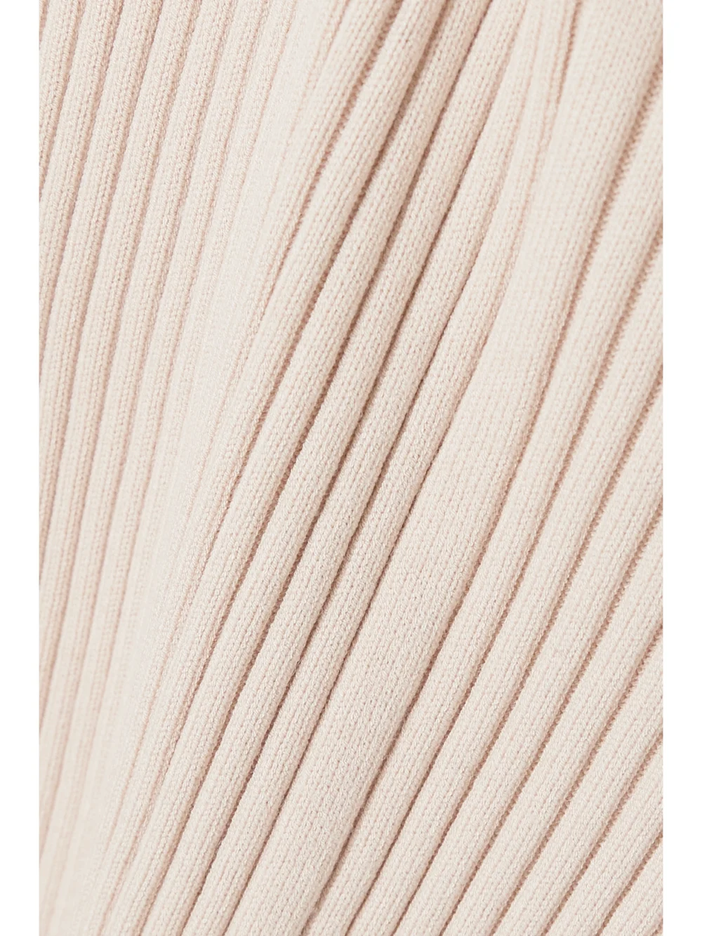 Close-up detail of the Safiyaa Nouvel Ribbed-knit Sweater and Tank Set