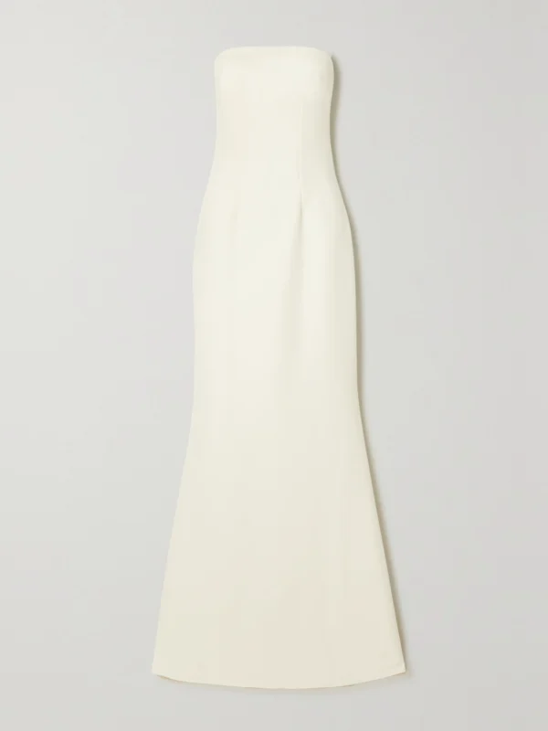 Safiyaa Strapless Crepe Gown