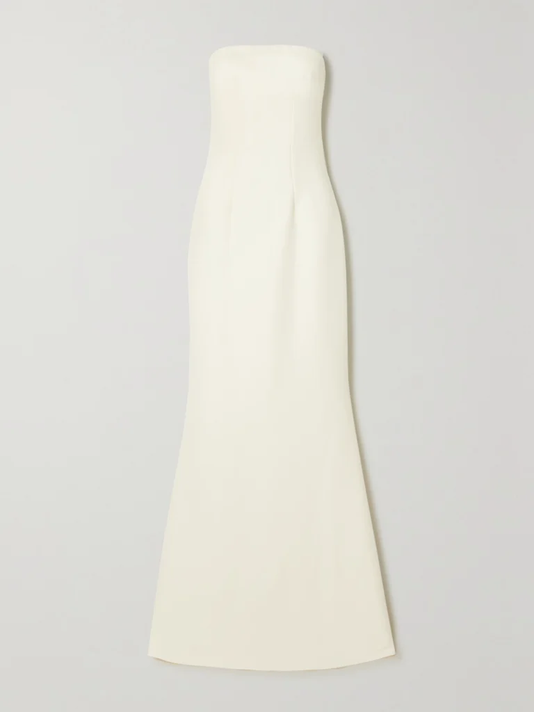 Safiyaa Strapless Crepe Gown