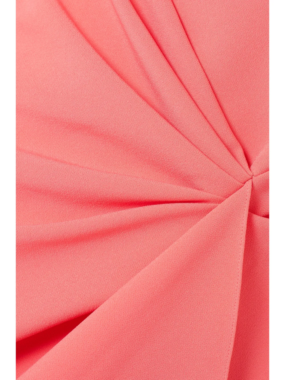 Close-up detail of the Safiyaa Taylora Draped Crepe Gown
