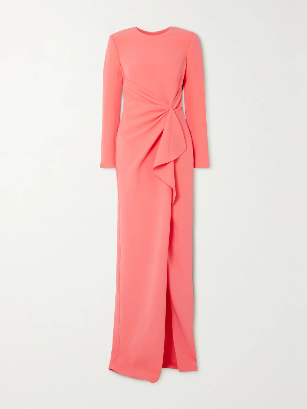 Safiyaa Taylora Draped Crepe Gown in pink