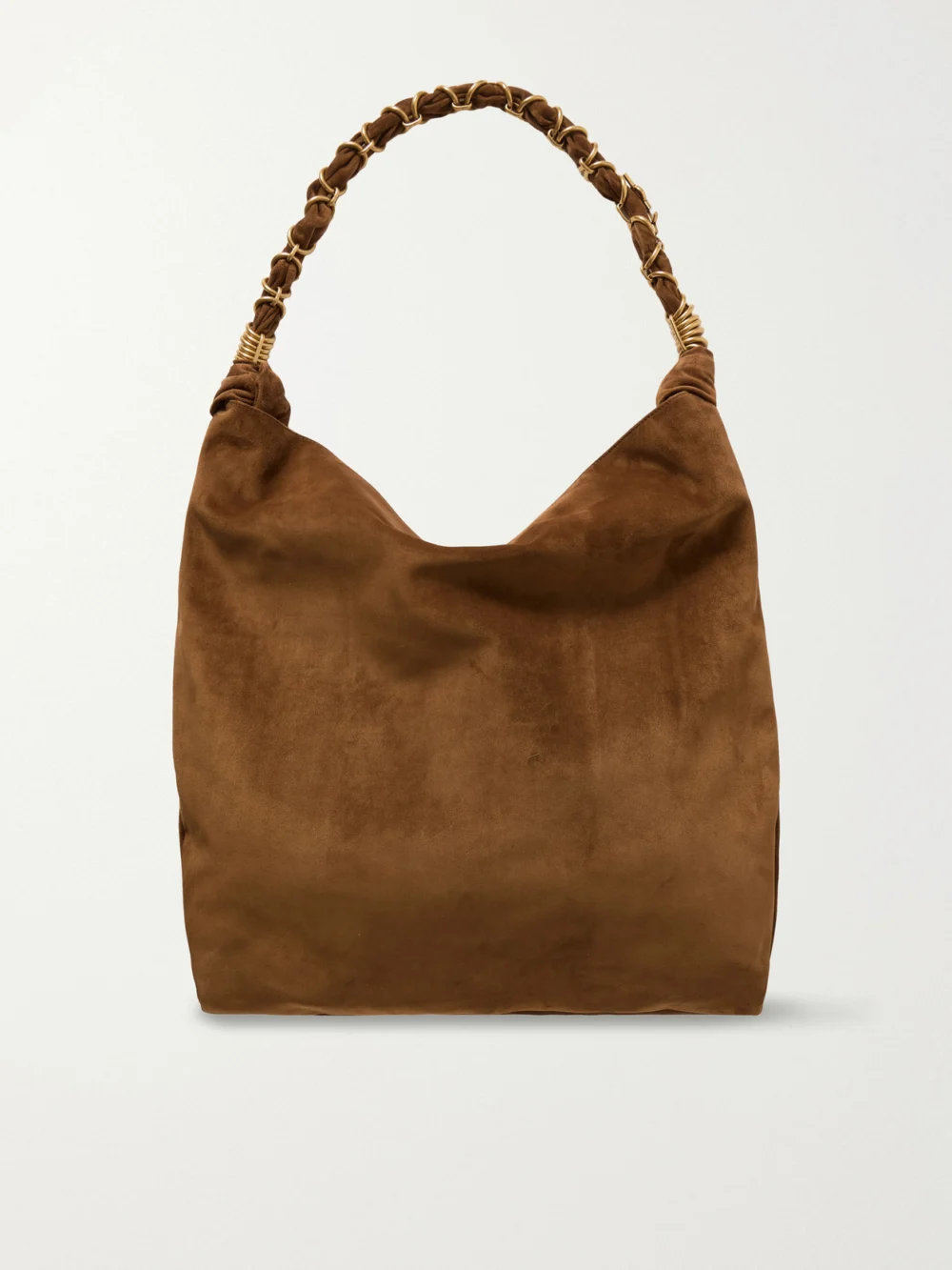 Back view of the Saint Laurent Amalia Medium Suede Tote