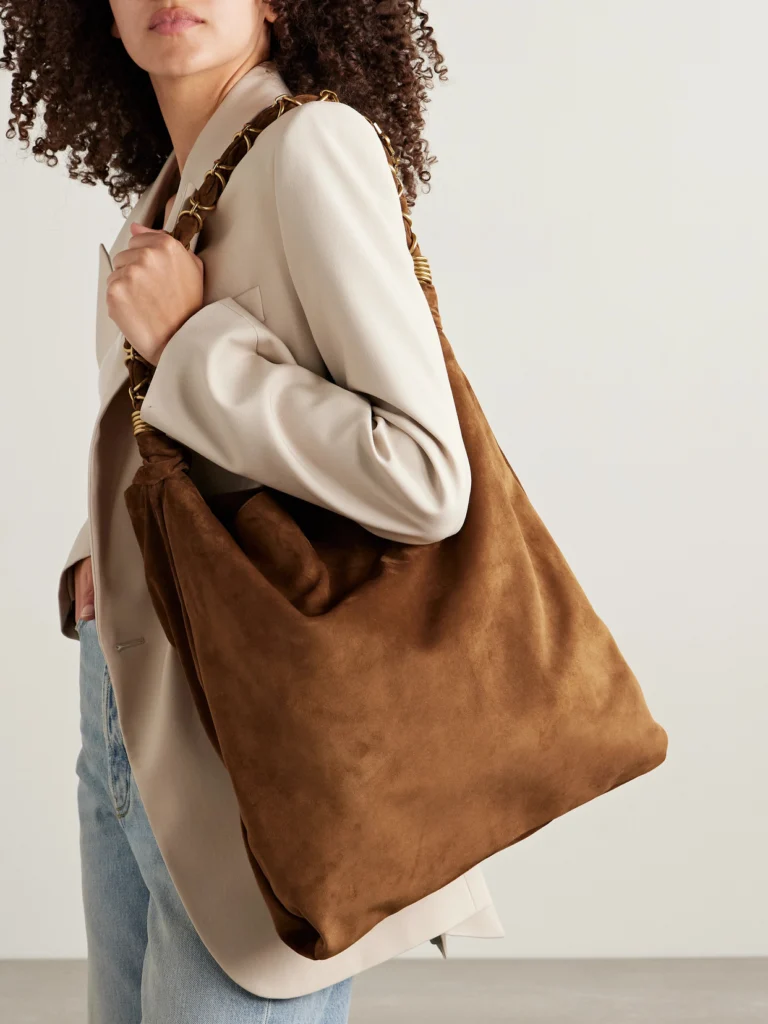 Saint Laurent Amalia Medium Suede Tote