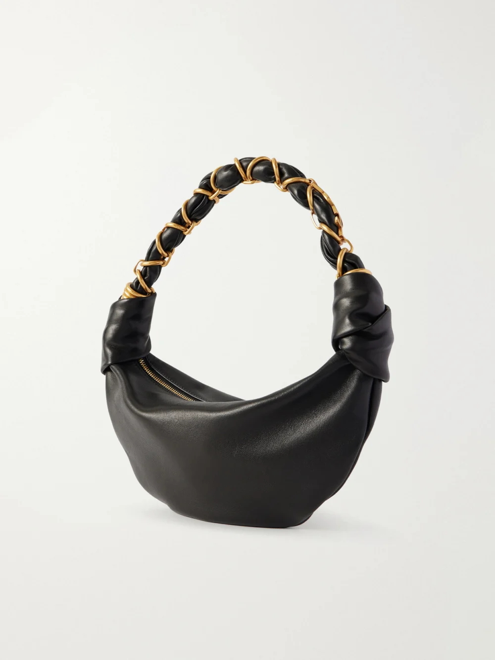 Back view of the Saint Laurent Amalia Mini Leather Top-handle Bag