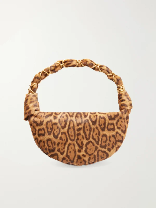 Saint Laurent Amalia Mini Leopard-print Calf Hair Shoulder Bag