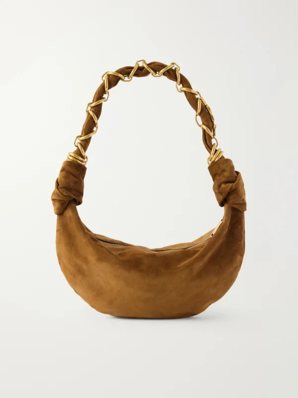 Saint Laurent Amalia Mini Suede Shoulder Bag