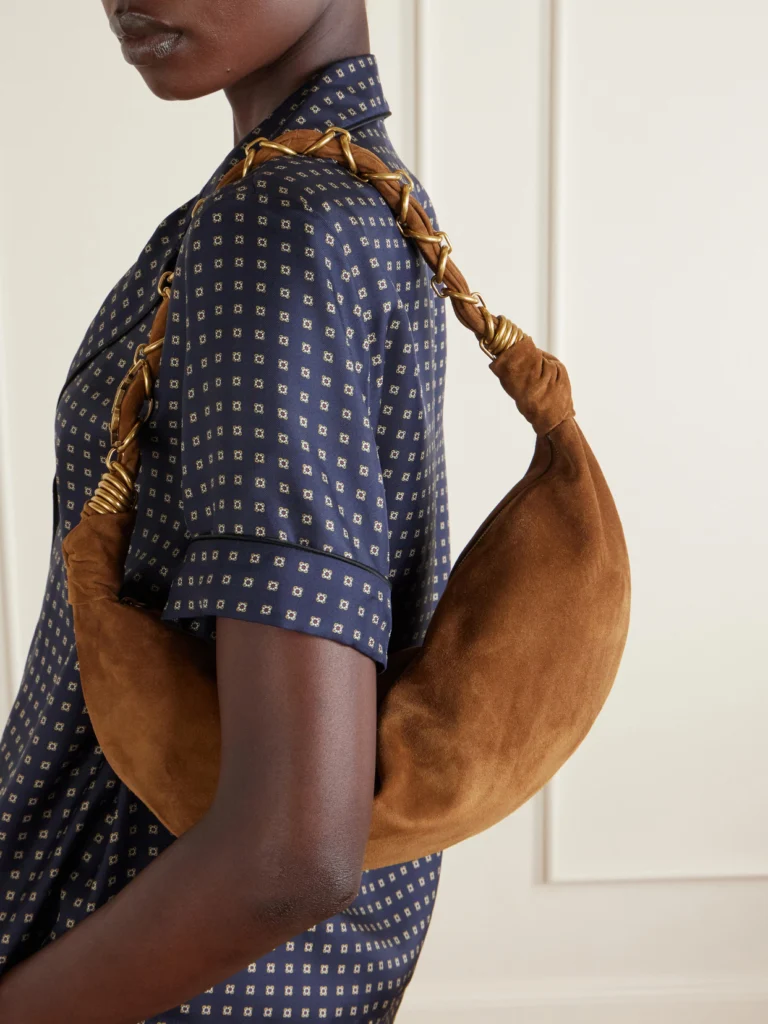 Saint Laurent Amalia Small Suede Shoulder Bag