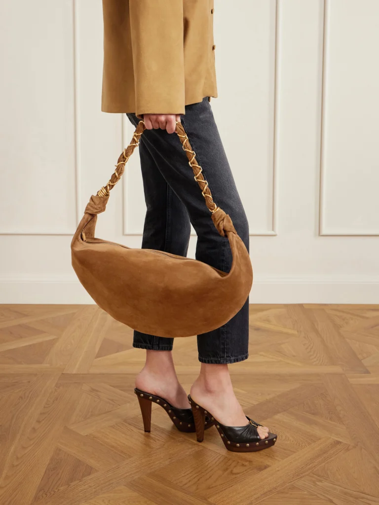 Saint Laurent Amalia Suede Shoulder Bag